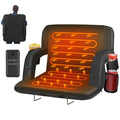Oswerpon 25" Heated Stadium Seats for Bleachers with Back Support,Dual Control Independent Seat with 20000mAh Battery,for Camping, Sports, Outdoors